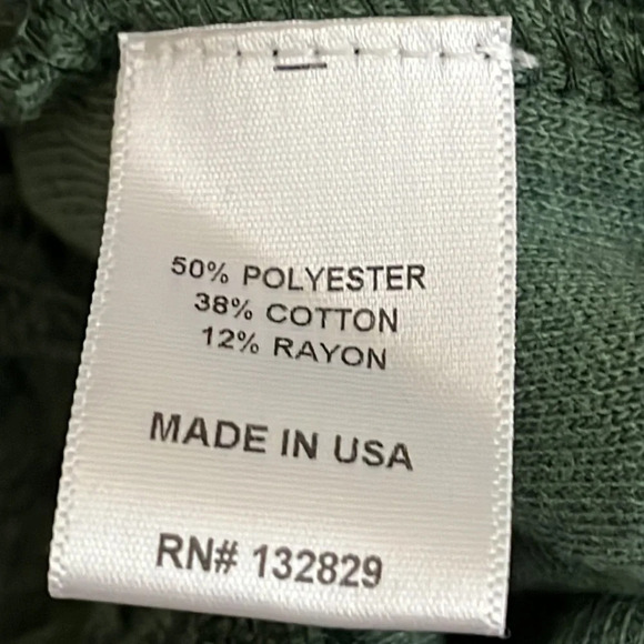 Tularosa Green Terry Jogger Lounge Pants - NEW - Size XS - Picture 8 of 9